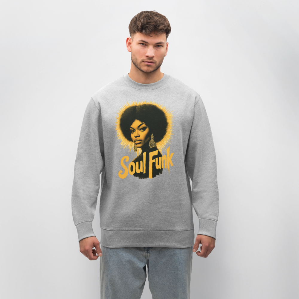 Soul Funk, Ekologisk sweatshirt CHANGER unisex från Stanley/Stella - gråmelerad