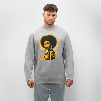 Soul Funk, Ekologisk sweatshirt CHANGER unisex från Stanley/Stella - gråmelerad