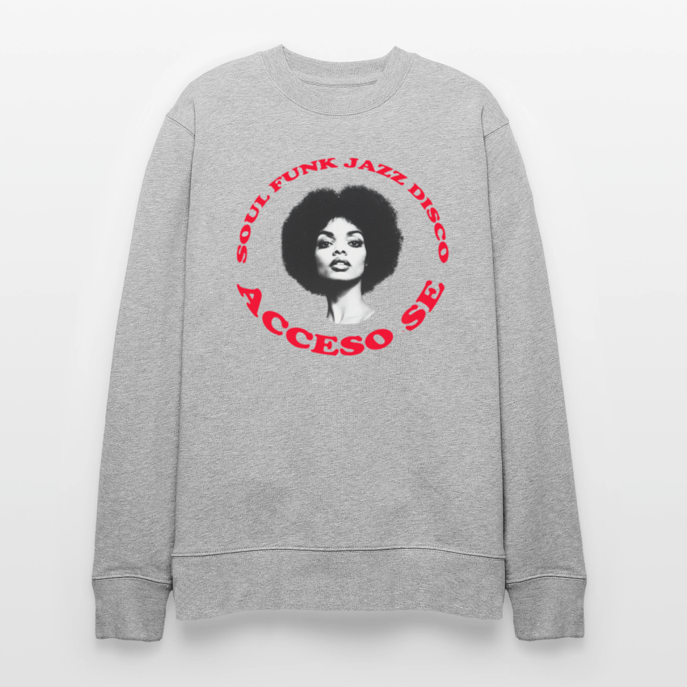 Where Music Lives – Powered by Acceso Family, Ekologisk sweatshirt CHANGER unisex från Stanley/Stella - gråmelerad
