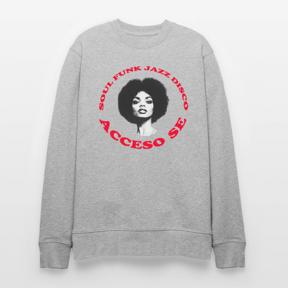 Where Music Lives – Powered by Acceso Family, Ekologisk sweatshirt CHANGER unisex från Stanley/Stella - gråmelerad