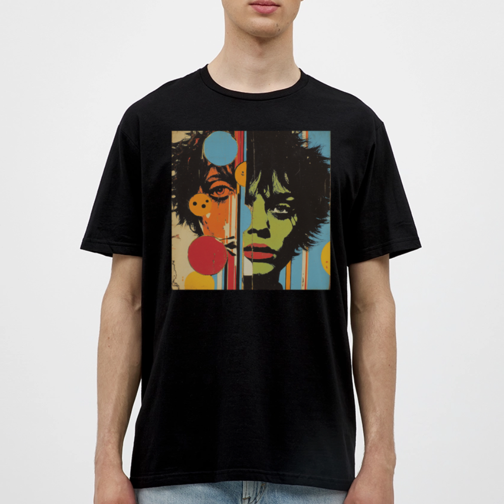 Split Faces, T-shirt herr - svart