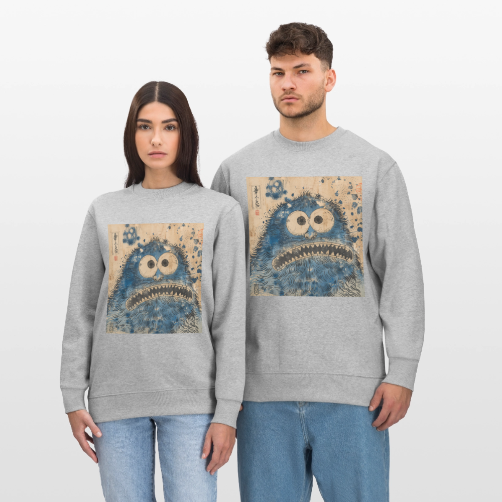 Uramiko ramlar i vattnet, Ekologisk sweatshirt CHANGER unisex från Stanley/Stella - gråmelerad