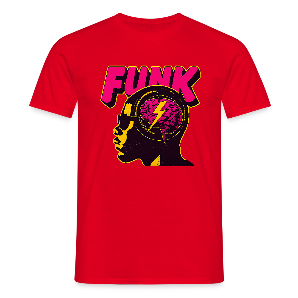 Funk Head, T-shirt herr - röd