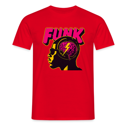 Funk Head, T-shirt herr - röd