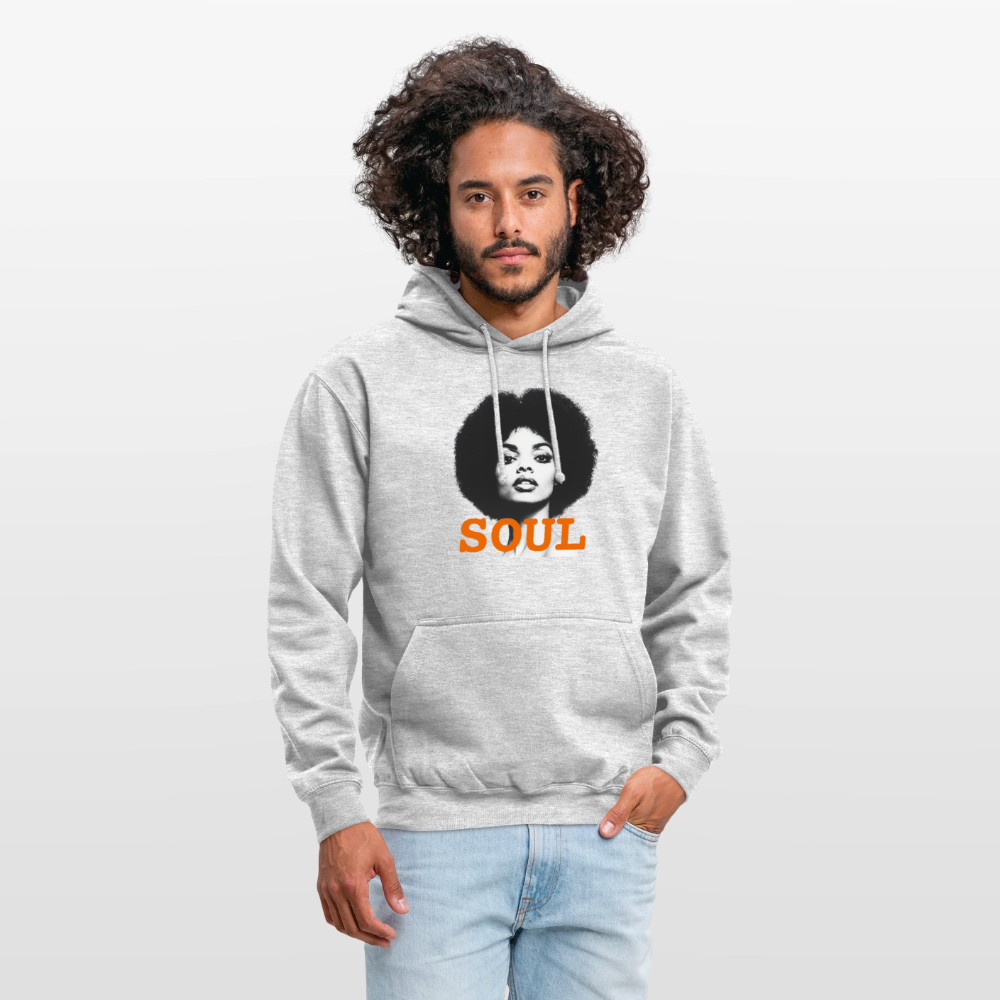 Luvtröja unisex - ljusgråmelerad