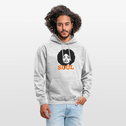 Luvtröja unisex - ljusgråmelerad