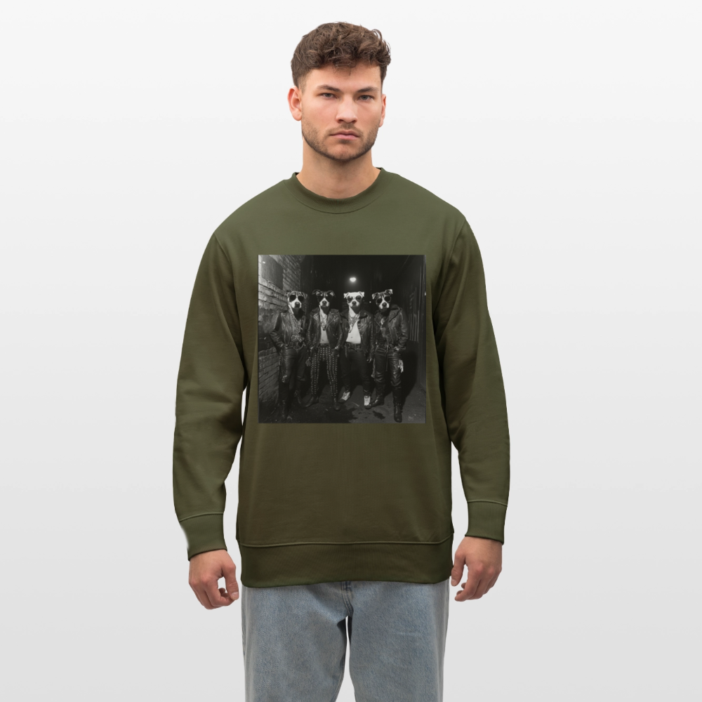 Barking Riot, Ekologisk sweatshirt CHANGER unisex från Stanley/Stella - kaki