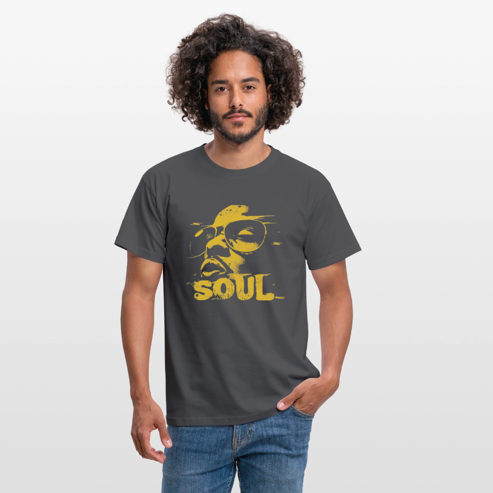 Funky Soul, T-shirt herr - kolgrå
