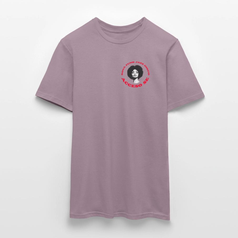 Where Music Lives – Powered by Acceso Family (small print), T-shirt unisex - lilagrå 