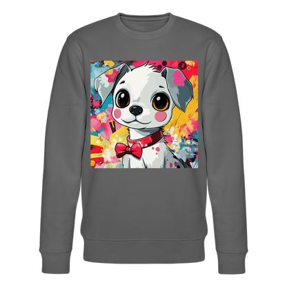 En vän eller fiende?, Ekologisk sweatshirt CHANGER unisex från Stanley/Stella - kolgrå