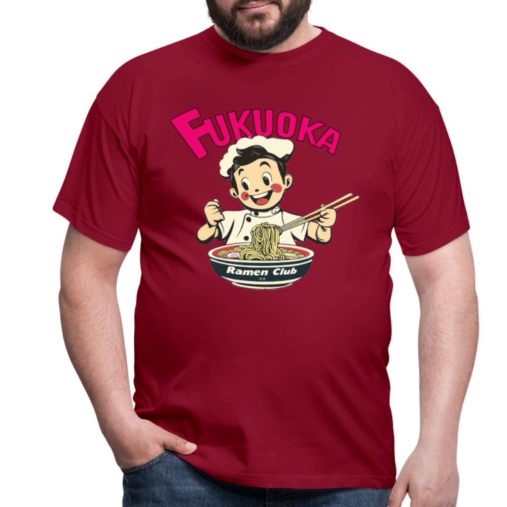 Fukuoka Ramen Club, T-shirt herr - tegelröd