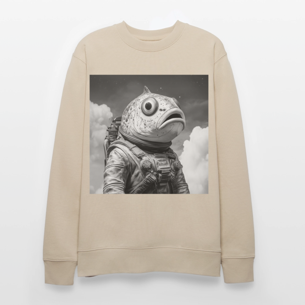 En ensam simtur i universum, Ekologisk sweatshirt CHANGER unisex från Stanley/Stella - beige