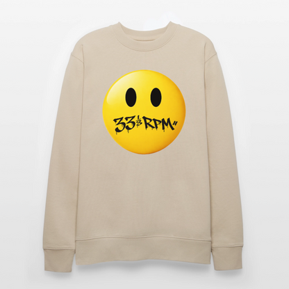 Turntable Grin, Ekologisk sweatshirt CHANGER unisex från Stanley/Stella - beige