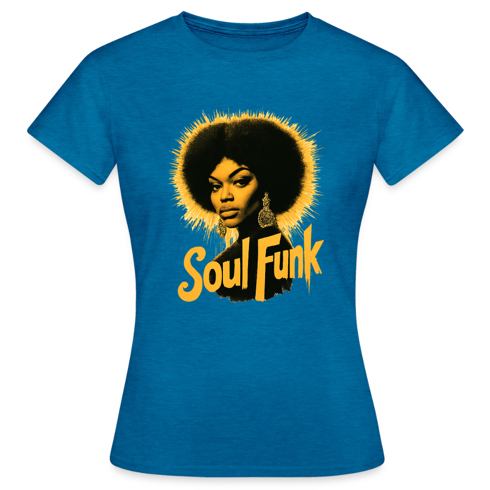 T-shirt dam - antikblå safirljung