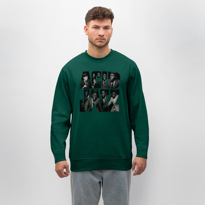 80s Club Jazzdance, Ekologisk sweatshirt CHANGER unisex från Stanley/Stella - skogsgrön