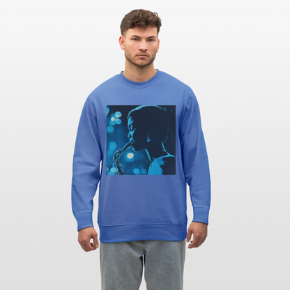 Blå toner i skymningen, Ekologisk sweatshirt CHANGER unisex från Stanley/Stella - blå