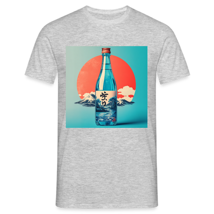 Stillhet i glas, T-shirt herr - gråmelerad