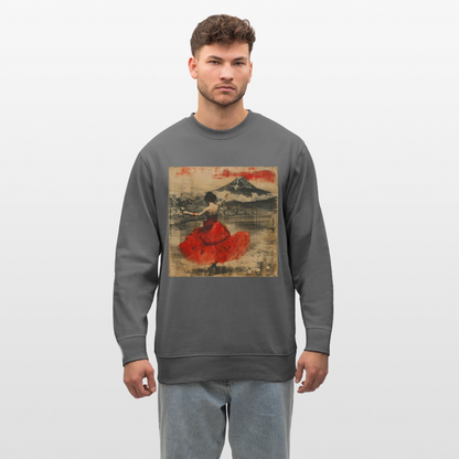 Flamenco i Solens Land, Ekologisk sweatshirt CHANGER unisex från Stanley/Stella - kolgrå