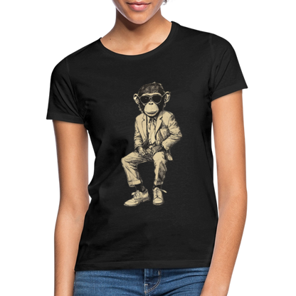 Mod Monkey, T-shirt dam - svart