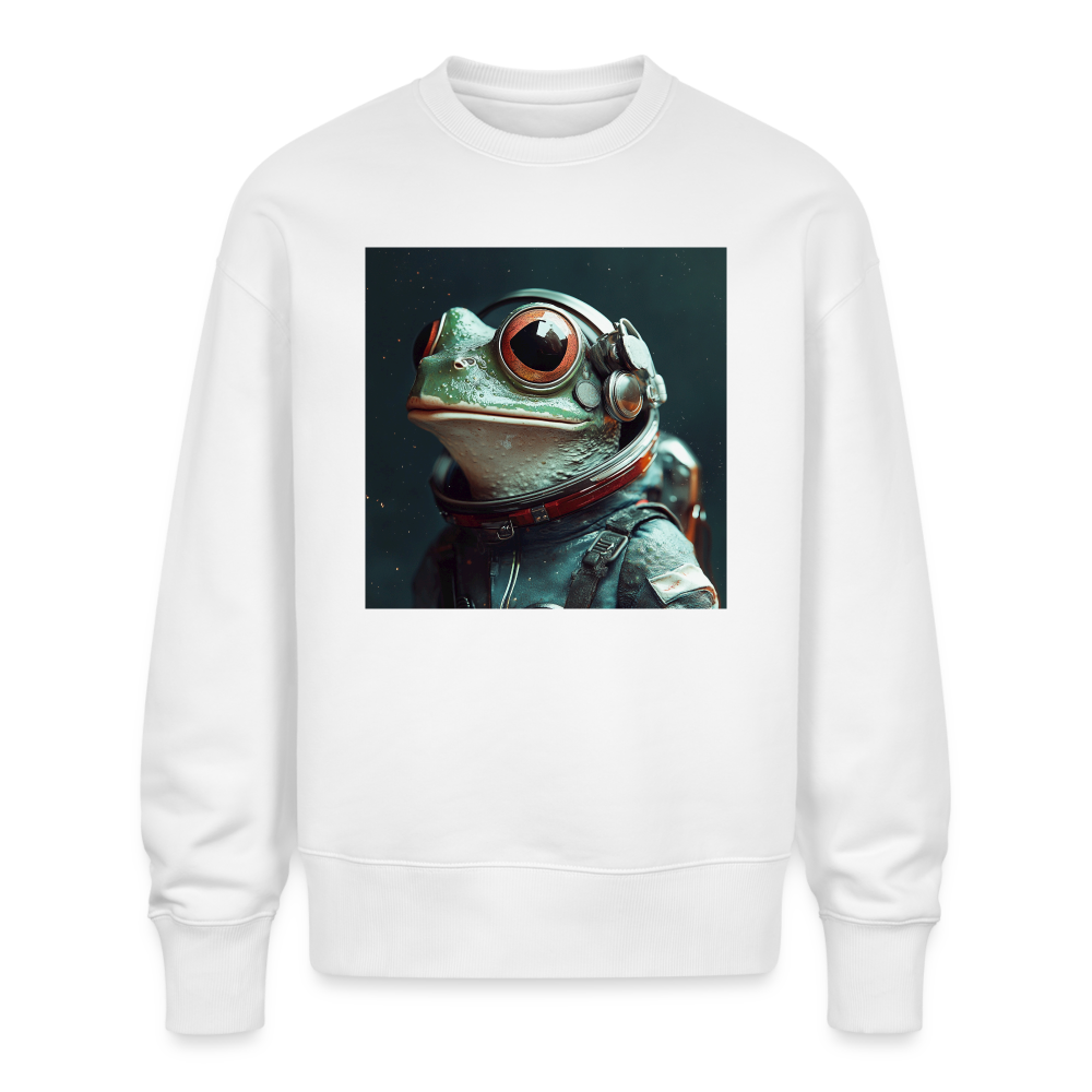 AstroFrog Amazonas, Ekologisk oversizetröja RADDER unisex från Stanley/Stella - vit