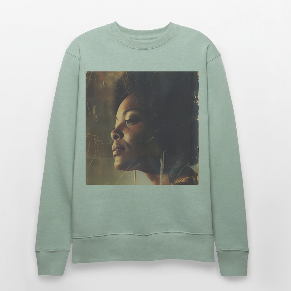 Echoes of Blue, Ekologisk sweatshirt CHANGER unisex från Stanley/Stella - ljus grågrön