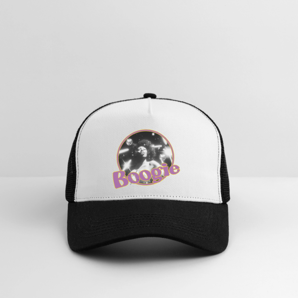 Electric Groove, Trucker Cap - vit/svart