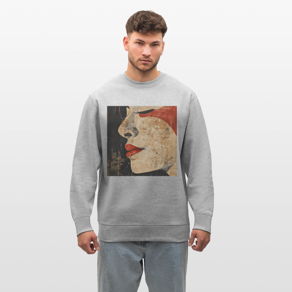 Doften av körsbärsblomning, Ekologisk sweatshirt CHANGER unisex från Stanley/Stella - gråmelerad