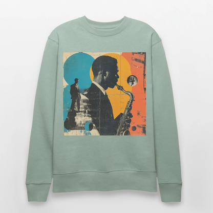 Smooth & Swinging, Ekologisk sweatshirt CHANGER unisex från Stanley/Stella - ljus grågrön