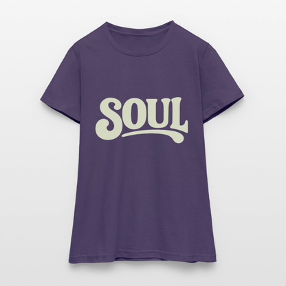 All About Soul, T-shirt dam - mörklila