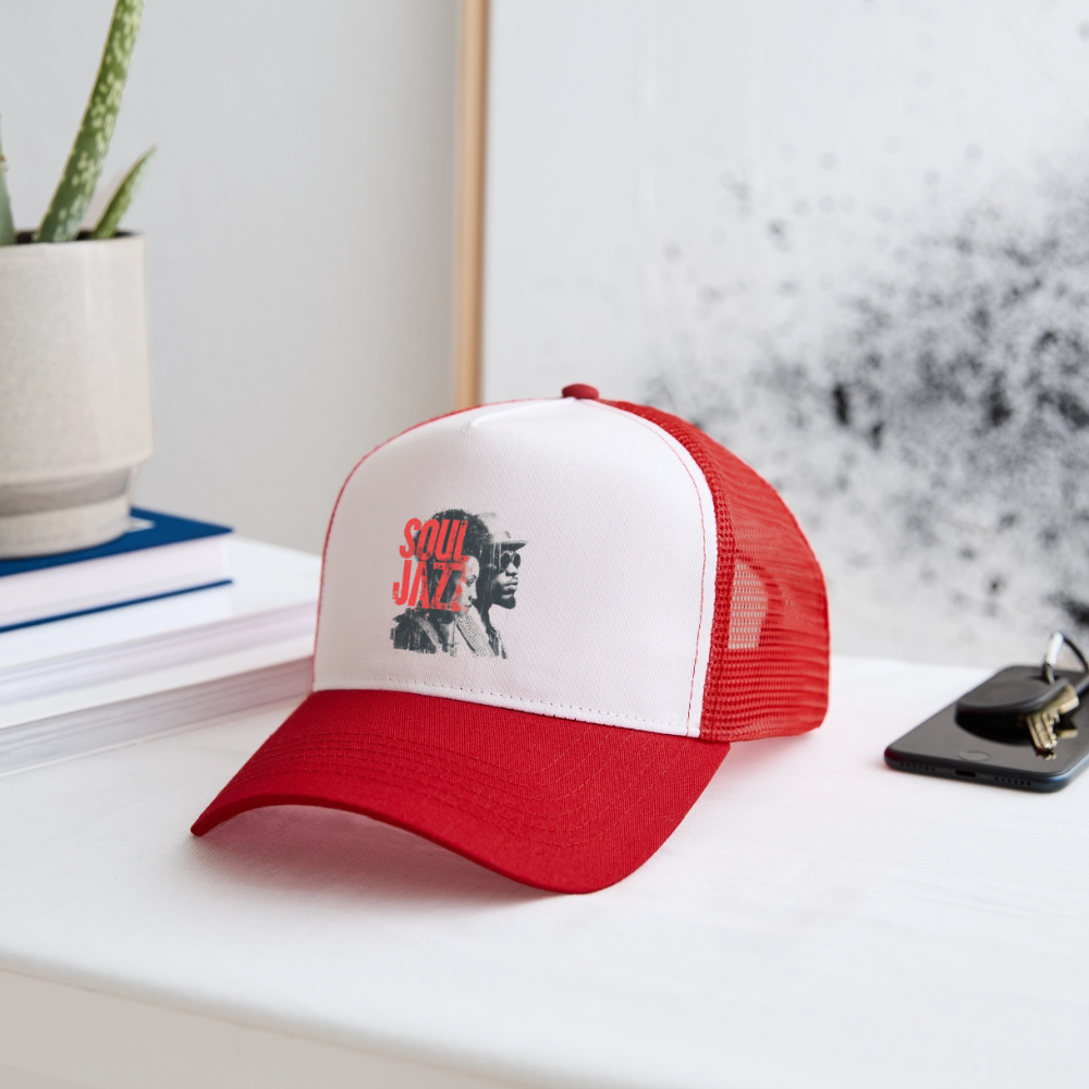 The Essence of Soul Jazz, Trucker Cap - vit/röd