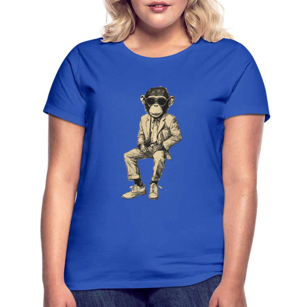 Mod Monkey, T-shirt dam - royalblå