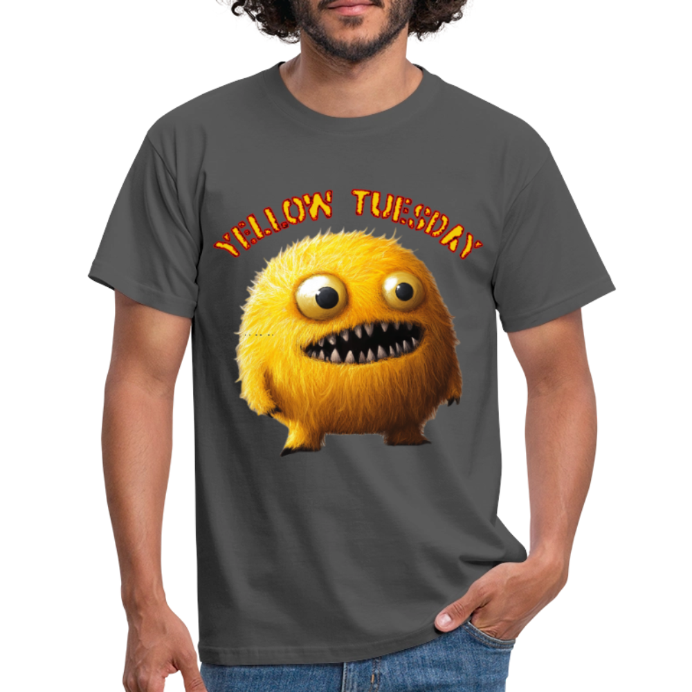 Yellow Tuesday – Funky, Not Blue, T-shirt herr - kolgrå