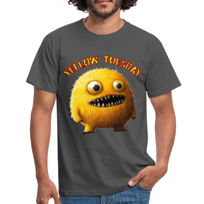 Yellow Tuesday – Funky, Not Blue, T-shirt herr - kolgrå