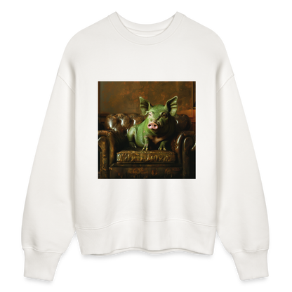 Grön Elegans, Ekologisk oversizetröja RADDER unisex från Stanley/Stella - OFF WHITE