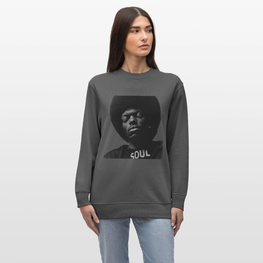 Where Soul Lives, Ekologisk sweatshirt CHANGER unisex från Stanley/Stella - kolgrå