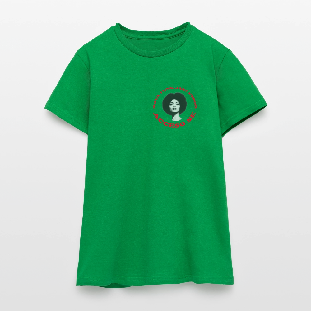 Where Music Lives – Powered by Acceso Family (small print), T-shirt dam - kellygrön