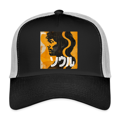 Nippon Grooves, Trucker Cap - svart/stengrå