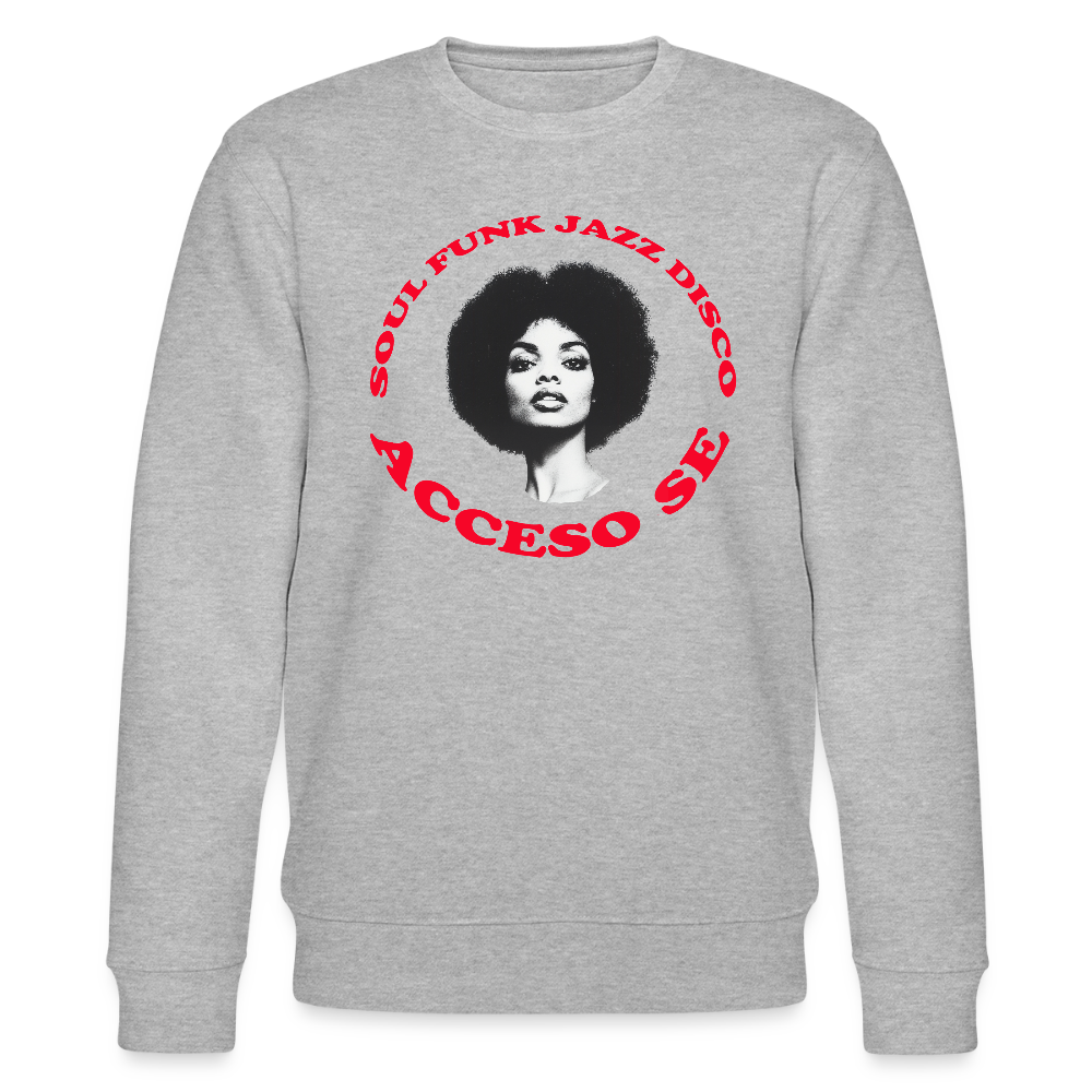 Where Music Lives – Powered by Acceso Family, Ekologisk sweatshirt CHANGER unisex från Stanley/Stella - gråmelerad