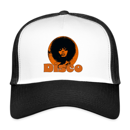 Disco Inferna, Trucker Cap - vit/svart