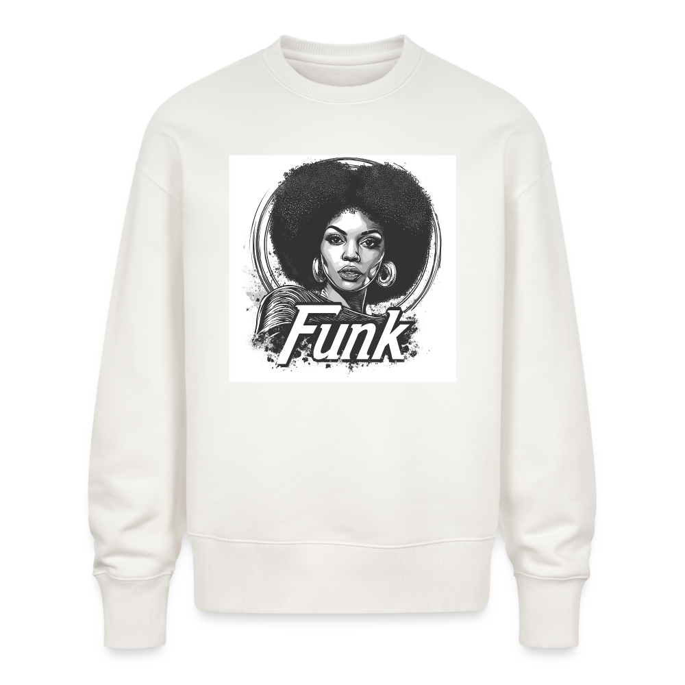 Funk Queen: Power in Motion, Ekologisk oversizetröja RADDER unisex från Stanley/Stella - OFF WHITE