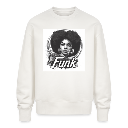 Funk Queen: Power in Motion, Ekologisk oversizetröja RADDER unisex från Stanley/Stella - OFF WHITE