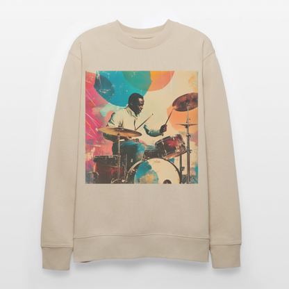 Rhythms of the Midnight Sky, Ekologisk sweatshirt CHANGER unisex från Stanley/Stella - beige