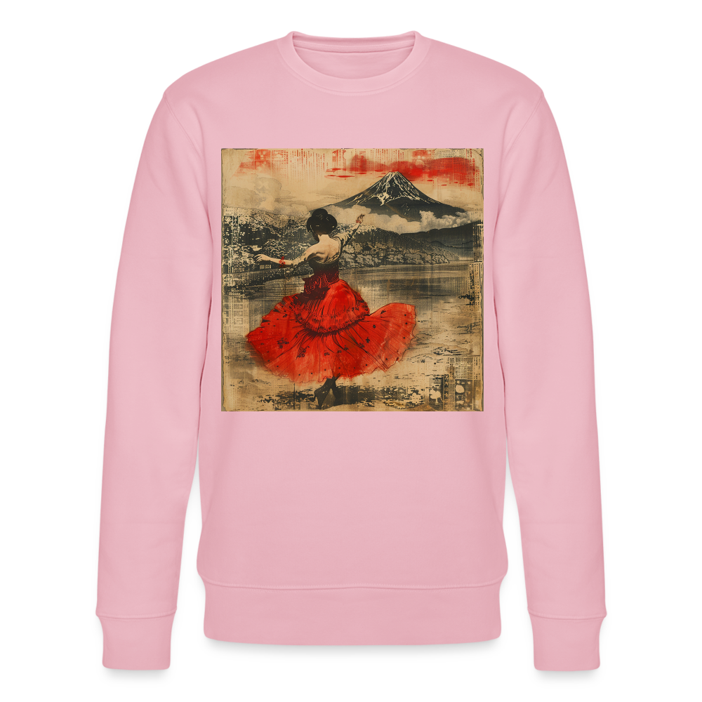 Flamenco i Solens Land, Ekologisk sweatshirt CHANGER unisex från Stanley/Stella - ljusrosa