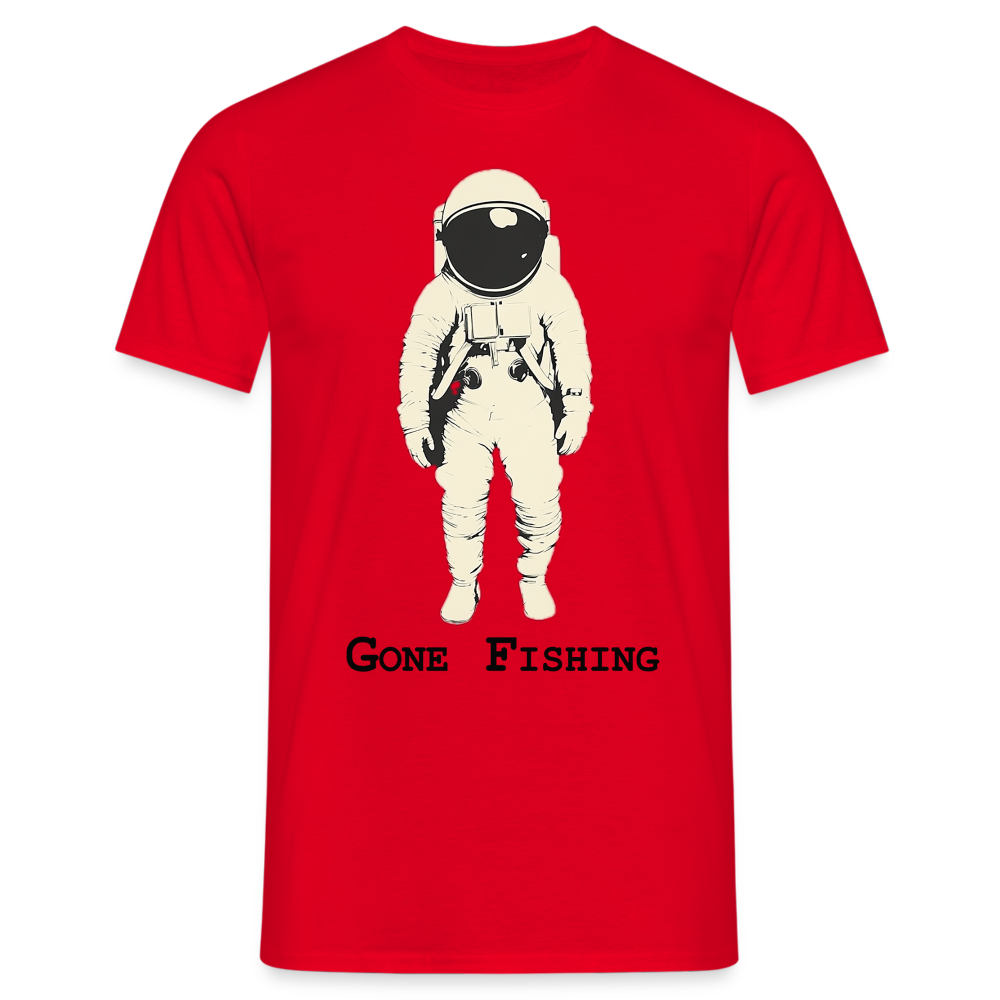 Drifting Beyond – Gone Fishing, T-shirt herr - röd