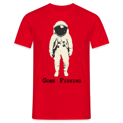 Drifting Beyond – Gone Fishing, T-shirt herr - röd