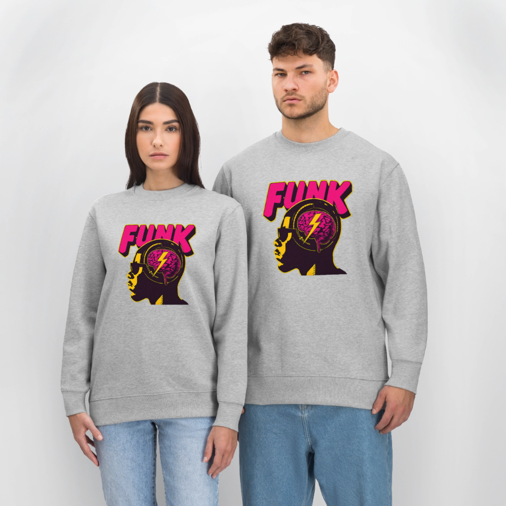 Funk Head, Ekologisk sweatshirt CHANGER unisex från Stanley/Stella - gråmelerad
