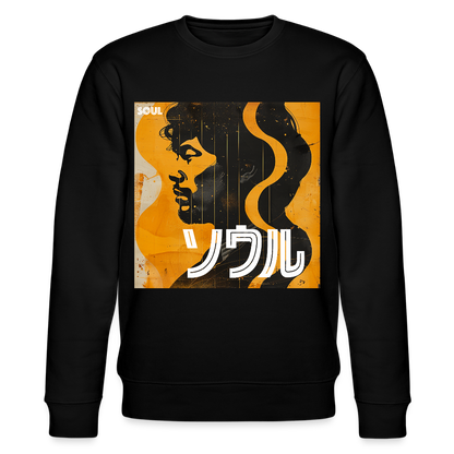 Nippon Grooves, Ekologisk sweatshirt CHANGER unisex från Stanley/Stella - svart