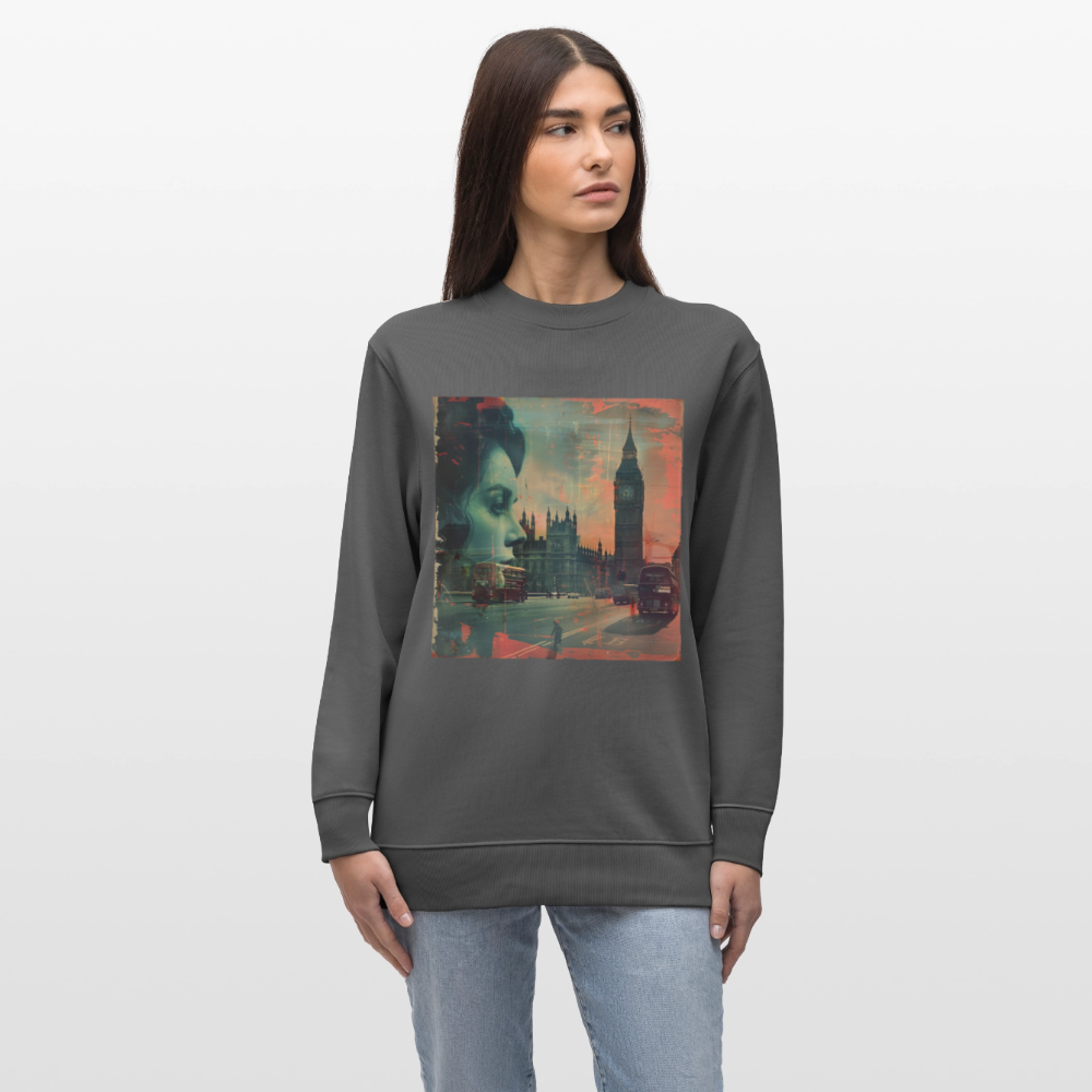 The Beat of London, Ekologisk sweatshirt CHANGER unisex från Stanley/Stella - kolgrå