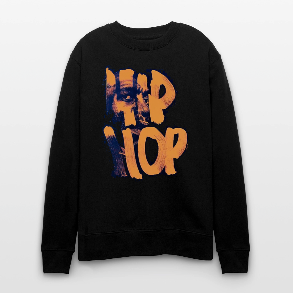 Raised on Boom Bap, Ekologisk sweatshirt CHANGER unisex från Stanley/Stella - svart