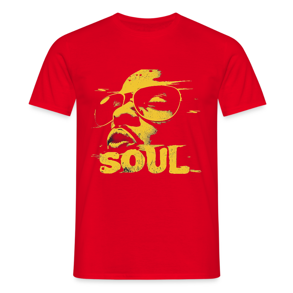 Funky Soul, T-shirt herr - röd